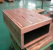 Slab copper mould plate