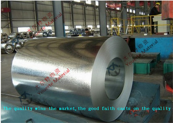 ASTM A653 JIS 3302 EN10143 Hot Dip Galvanized Steel Coil with 508mm Coil ID for Roof / Outer Wall