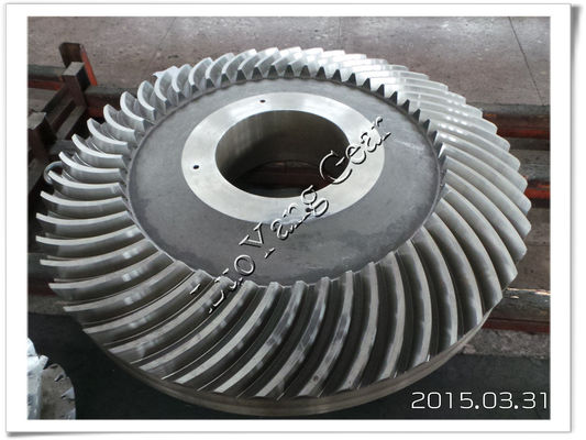Casting Parts Helical Bevel Gear , Industrial Gears Anodizing Or  Electroplating Finish