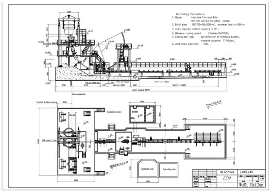 Secondary Cooling Billet Casting Machine , R6M 1 Strand ISO Slab Caster