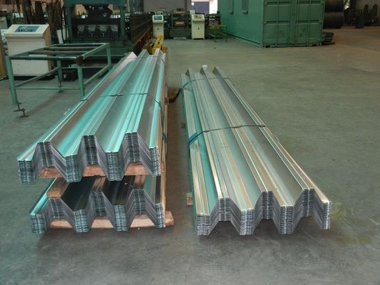 0.7 - 1.2mm structural metal decking , steel decking for concrete construction material