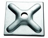Cast washer plate
