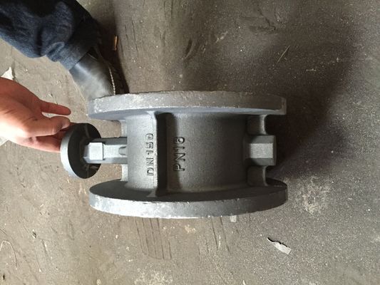 EN-JS 1030 ( GGG-40 ) Casting Iron Double Flanged Butterfly Valve DN50 - DN400