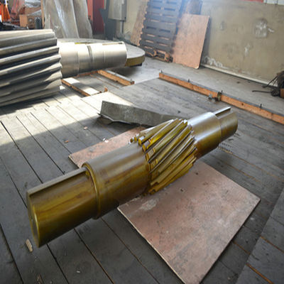 6000mm Herringbone Gear Shaft Forged Machining Metal Parts For Marine Equipment 15MT