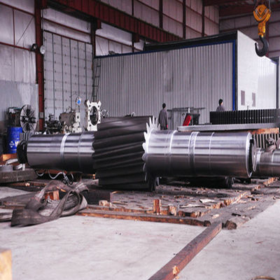 6000mm Herringbone Gear Shaft Forged Machining Metal Parts For Marine Equipment 15MT