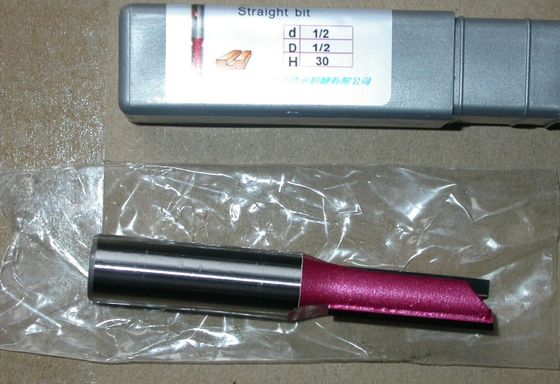 Two Flute Straight TCT Router Bits with Silver Welding Carbide Tips