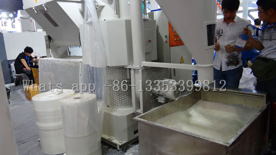 High Speed Shopping Bag / Plastic Film Recycling Machine With Water Cooling