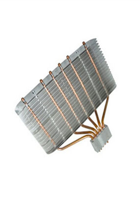 Anodized 6 pcs Copper Pipe Extrusion Heat Sink For Home Appliances