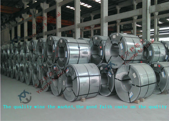 Q195 DX51D SGCC ASTM A653M JIS 610mm Hot-dipped Galvanized Steel Coil , 0.14mm to 3.0mm Steel Coil