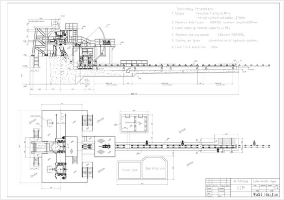 R4M 1S Continuous Casting Machine For Steel , Rigid Dummy Bar