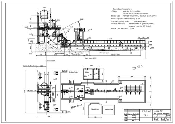 R6M 1S CCM , Rigid Billet Casting Machine / Caster Machine